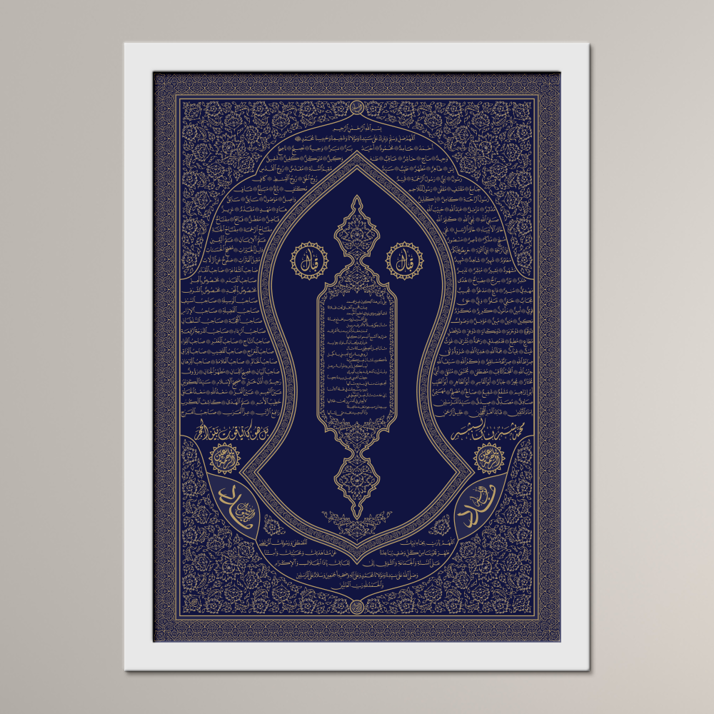 The Blessed Names and Sandal of the Prophet ﷺ