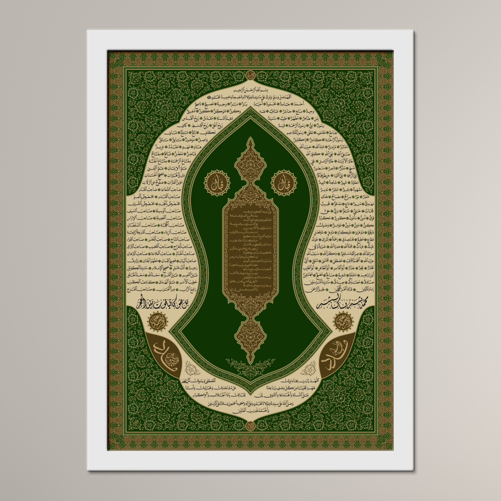 The Blessed Names and Sandal of the Prophet ﷺ